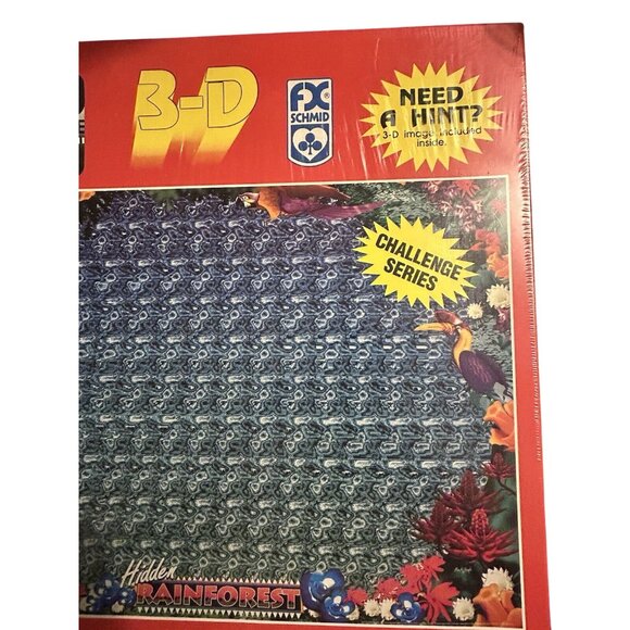Hidden Rainforest 500 PIECES - 18" X 24" IMAGE INCLUDED 3D Puzzle - (1994) - Picture 2 of 3